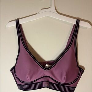 SOLD - ALO Yoga Women's s Soft Mulberry Airlift Line Up Bra
